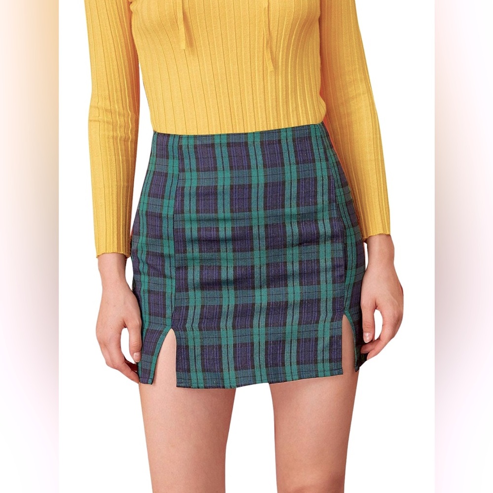 Women's Plaid Mini Skirt